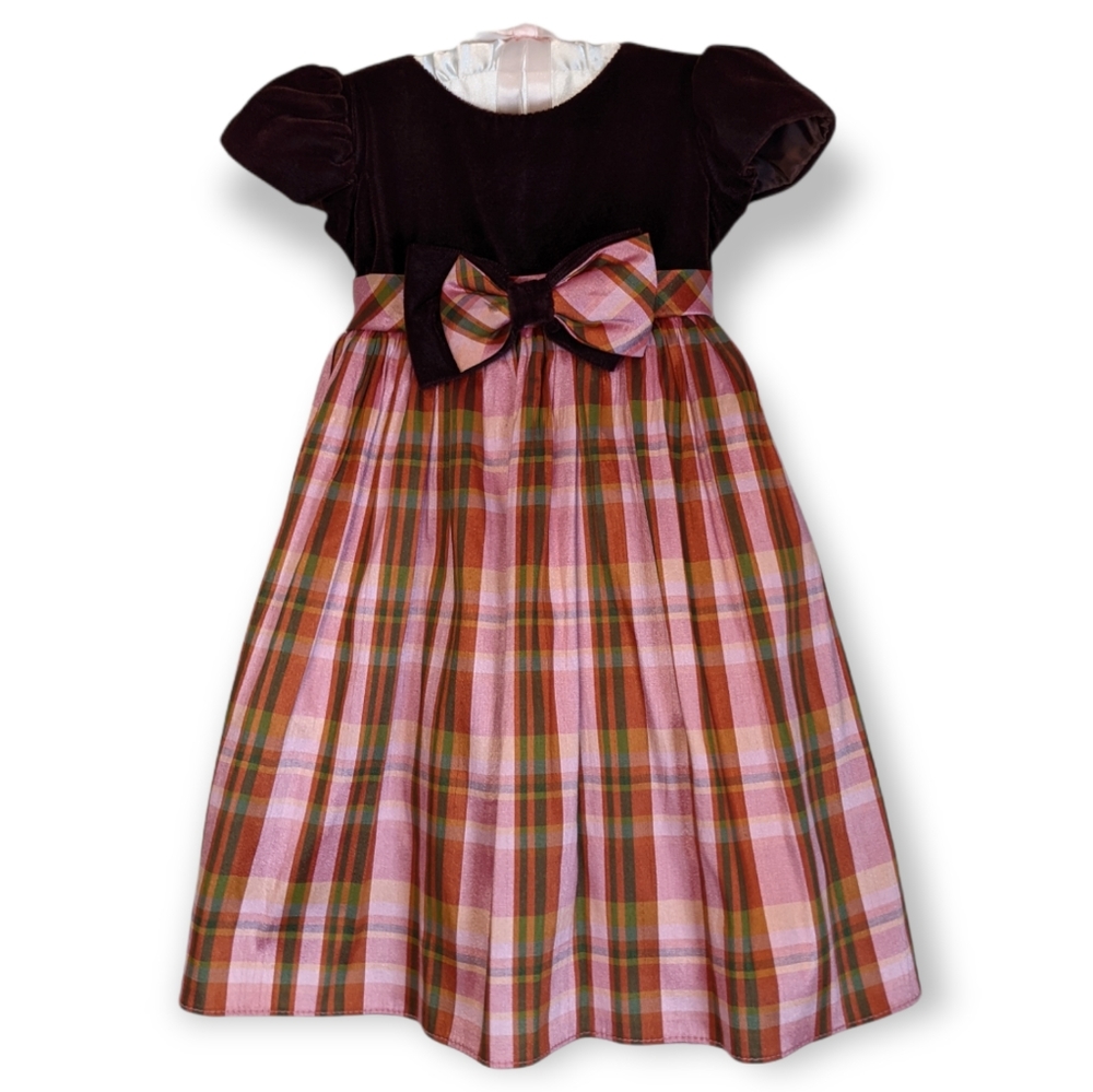 Elegant Plaid Kids Formal Dress